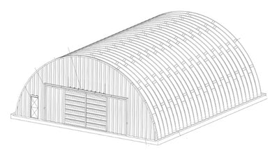 Stahl Rundbogenhalle